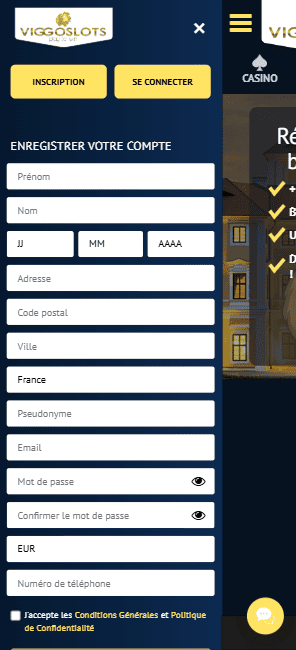 S'inscrire et s'identifier à Viggoslot casino en ligne